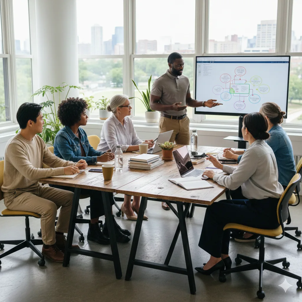 Team meeting: FLO-Q Corporate Wellness workshop